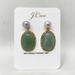 J. Crew Jewelry | New J Crew Stone And Freshwater Pearl Drop Earrings In Apple Green | Color: Green | Size: Os