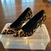Coach Shoes | Coach Cowhide Leopard Print Heels | Color: Black/Brown | Size: 7