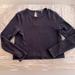 J. Crew Sweaters | Jcrew Black Crop Ultra-Soft Sweater (S) Keyhole Back Button- So Cute W Hair Up! | Color: Black | Size: S