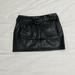 Zara Skirts | Black Zara Leather Mini Skirt | Color: Black | Size: S