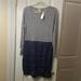 Anthropologie Dresses | Anthropologie Dolan Dress, Blue, Size L, Nwt | Color: Blue/White | Size: L