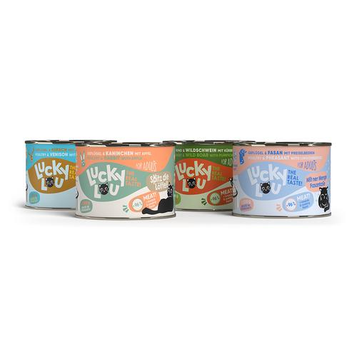 6x200g Lucky Lou Lifestage Adult Wild-Mix Katzenfutter nass