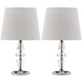 Safavieh Crescendo Tiered Crystal 16 Inch Accent Lamp - LIT4127C-SET2