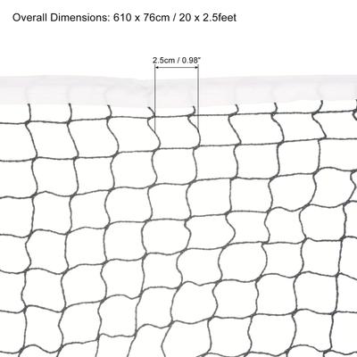 20x2.5ft Badminton Net, Badminton Court Netting Replacement