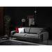 HomeRoots 90" Dark Gray Linen Sleeper Sofa - 30" H x 90" W x 37" D