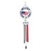 Accent Plus 4506854 Welcome Friends & Family Patriotic Wind Chimes