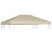 vidaXL Gazebo Top Cover 0.68lb/mÃ‚Â² 157.5 x118.1 Beige 44784