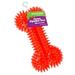 Gnawsome 10063 6.5 Spikey Squeaker Bone Medium Dog Toy - ASSORTED