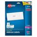 Avery Address Ink Jet Labels 1 x 2-5/8 Inches White 30 Up 10 Sheets (18160) (Pack of 24)