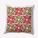 e by design Tropical Resort Square Pillow Cover & Insert Polyester/Polyfill blend in Brown | 20 H x 20 W x 7 D in | Wayfair PG799RE1-20