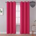 menggutong 96 Inch Length Solid Curtains Blackout Curtain Panels For BedRoom Darkening Window Drapes For Living Room Thermal Insulated Grommet Top 42W X 96L | Wayfair