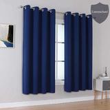 menggutong Blackout Curtains For Bedroom 54 Inches Long Short Room Darkening Window Drapes Thermal Insulated Curtain Panels w/ Grommet 52W X 54L | Wayfair