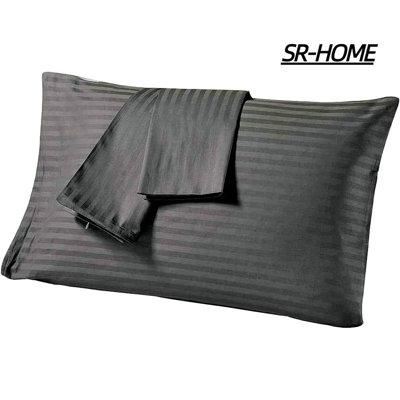SR-HOME Pillow Cases Set Of 4 Stripe 100% Cotton 800 Thread Count Premium Stripe Cotton Pillowcases, King Pillowcase Pillow Covers | Wayfair