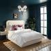 Willa Arlo™ Interiors Mapes Platform Bed Upholstered/Velvet, Wood in Blue | 55.3 H x 83.2 D in | Wayfair 3B49CB8E72E442F0BEFA83A8EC12FE69