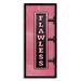 Stupell Industries Pink Flawless Retro Lights Sign Framed Giclee Texturized Wall Art By JJ Design House LLC_aq-584 in Brown/Pink | Wayfair