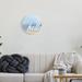 Stupell Industries Hello Casual Circle Gradient Circular Wall Plaque, 12" Diameter By Anna Quach in Blue | 12 H x 12 W x 0.5 D in | Wayfair