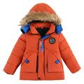 TAIAOJING Kids Winter Coats with Hooded Children Winter Boy Jacket Coat Hooded Coat Fashion Kids Warm Clothes Jacket Boys Coat&jacket 1 Years