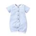 Summer Clothes for Boys Toddler Boy Easter Outfit 2t Stripe Shorts Suit Sleeves Ribbed Baby Boys Jumpsuit Girls Bodysuit Romper Kids Boys Romper&Jumpsuit Baby Boy Warm Bodysuit