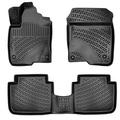 Croc Liner Floor Mats Front and Rear All Weather Custom Fit Floor Liner Compatible with Honda HRV / 2023-2024