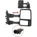 ECCPP Tow Mirrors fit for 1999 2000 2001 2002 2003 2004 2005 2006 2007 for Ford for F250 for F350 for F450 for F550 Super Duty Power Heated Turn Signal Pair Towing Mirrors Driver Side Passenger Side