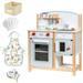 Modern Classic Kitchen Playset Wooden Pretend Play Kitchen Set for Kids Toddlers