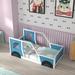 Zoomie Kids Twin Kids Beds Bed Wood in Blue | 32 H x 42.3 W x 77.6 D in | Wayfair 7B05F57BEC45499596F14B8E63797481