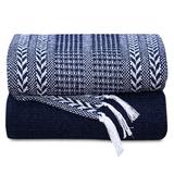 August Grove® Cotton Hand Woven Soft Cozy Warm Lightweight Batik Throw Blanket For Couch | Sofa | Bed | 50’’X60’’ Inches Set Of 2 Cotton | Wayfair