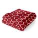 George Oliver Ultra Soft Oversized Plush Honeycomb Throw Blanket Polyester in Red | 70 H x 50 W in | Wayfair A7FD4E2D91FD45AB9147D5A6B0001D29