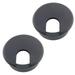 2pcs 45mm U-Shaped Opening Desk Wire Cord Cable Grommets Hole Cover for Office PC Desk Cable Cord