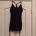 Lululemon Athletica Tops | Lululemon Black W/Adjustable Side Ties Racerback | Color: Black | Size: 4