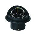 ritchie voyager compass flat-card dial with flush mount and 12v green night light (black 3-inch)