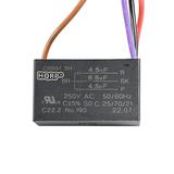 HQRP Capacitor Compatible with Hampton Bay Ceiling Fan CBB61 4.5uf+4.5uf+6.6uf 4-Wire