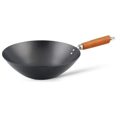 Wok KEN HOM "Classic", grau (anthrazit), H:11cm Ø:31cm, Pfannen, Ø 31 cm