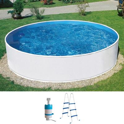 Rundpool KONIFERA "Usedom I inkl. Leiter & Einhängefilter", weiß, H:90cm Ø:360cm, Schwimmbecken, in verschiedenen Größen erhältlich Image