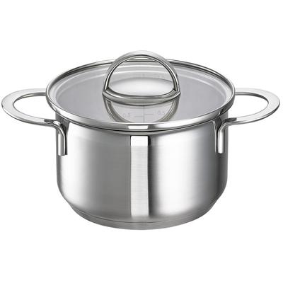 Fleischtopf SCHULTE-UFER "Little Lilly", silber (silberfarben), Ø:12cm, Töpfe, Induktion Image