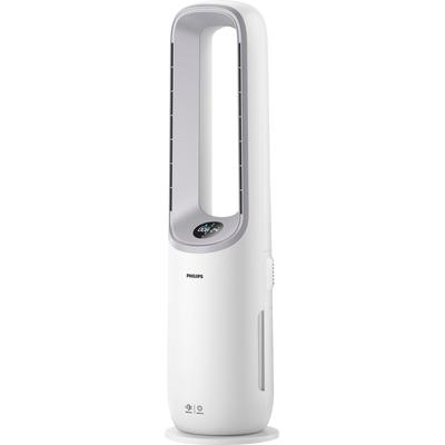Luftreiniger PHILIPS "AMF765/10 Air Performer, 2-in-1 Reinigen & Kühlen", weiß (wolkenweiß, hellgrau), B:25,6cm H:106,2cm T:25,6cm, Luftreiniger, für Allergiker geeignet, Topseller Image