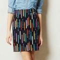 Anthropologie Skirts | Anthropologie Elevenses Number2 Pencil Multi Colored Pencil Skirt | Color: Blue/Yellow | Size: Xs