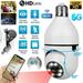 IZENGATE 2.4G/5G WiFi Wireless Light Bulb Camera Indoor Outdoor 1080P Smart Light Bulb Camera Security Camera Wireless Bulb Camera Panoramic Camera CCTV Monitor