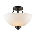 Trans Globe Lighting 70527 Mod Pod 2 Light 14 Wide Semi-Flush Bowl Ceiling Fixture -