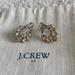 J. Crew Jewelry | *Nwot* J.Crew Crystal Earrings | Color: Gold/Silver | Size: 1 X .75 Inches