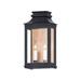 Maxim 40914Cl Savannah 2 Light 15 Tall Outdoor Wall Sconce - Antique Copper / Black Oxide