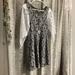 Free People Dresses | Free People Sheer Dress. Size Small Black & White Floral Lace Dress | Color: Black/White | Size: S