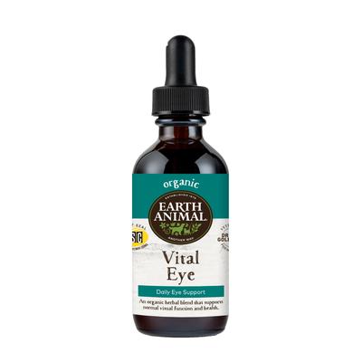 Earth Animal Natural Remedies Vital Eye Liquid Homeopathic Vision Supplement for Dogs & Cats, 2 fl. oz., 1.5 IN