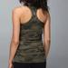 Lululemon Athletica Tops | Lululemon Crb Cool Racerback Savasana Camo 20 Cm Fatigue Green Tank Top Size 8 | Color: Green | Size: 8