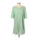 Peach Love Casual Dress - Shift: Green Dresses - Women's Size Small