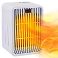 Keramik Heizlüfter Energiesparend Leise Heizung - Blisstaar 1200W Tragbare 3 Heizstufen Heater mit LED Display Timer Überhitzungsschutz Elektroheizung für Badezimmer Büro Schlafzimmer - Weiß