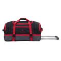 Travel Duffel Wheely Bag Hand Luggage Wheeled Trolley Holdall Duffle Carry Bag with Wheels Lightweight Overnight (Red, 26 Inches)