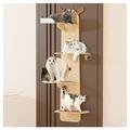 Cat Climber, Door Hanging Cat Tower, Multi-Level Cat Condo, Cat Climber Tree Tower, Cloud Shelf Board, For Indoor Home (Color : A, Size : 150cm)