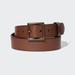 Men's Italian Leather Vintage Belt | Brown | XL | UNIQLO US