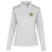 Women's Levelwear White Oakland Athletics Daybreak Quarter-Zip Pullover Top